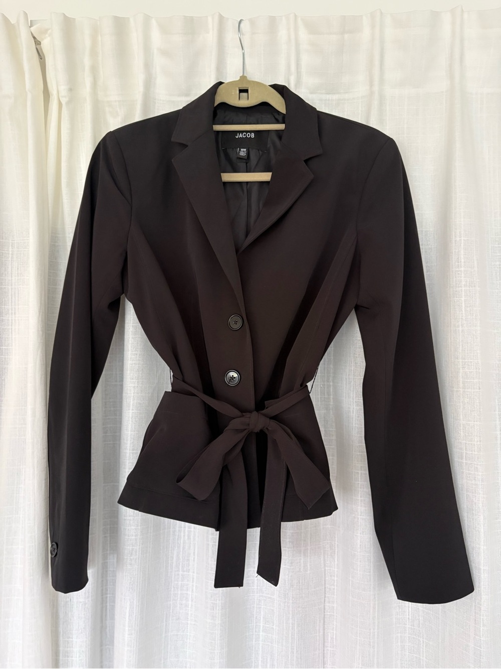Jacob Black Tie-Waist Blazer Jacket